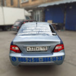 Оклейка на авто номер телефона и сайт в Санкт-Петербурге